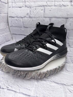 adidas Adizero Afterburner 8 Turf Baseball Black White GW3629 Mns Shoe Size 12.5
